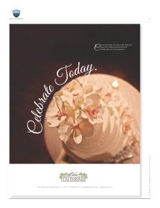 Another print campaign option from our Lilac Patisserie creative concepts.